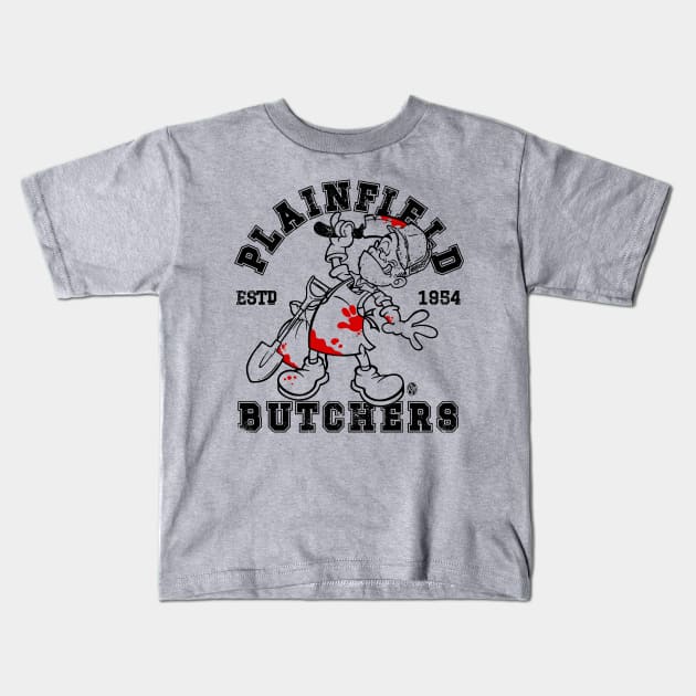 The Plainfield Butchers Mascot Kids T-Shirt by StudioPM71